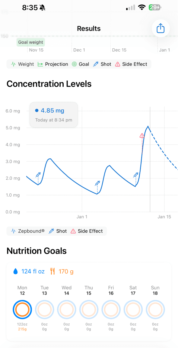 nutrition screenshot